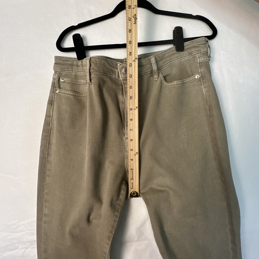 Lauren Ralph Lauren Regal Straight Crop Jeans Khaki Brown High Rise Size 16 - Picture 16 of 16